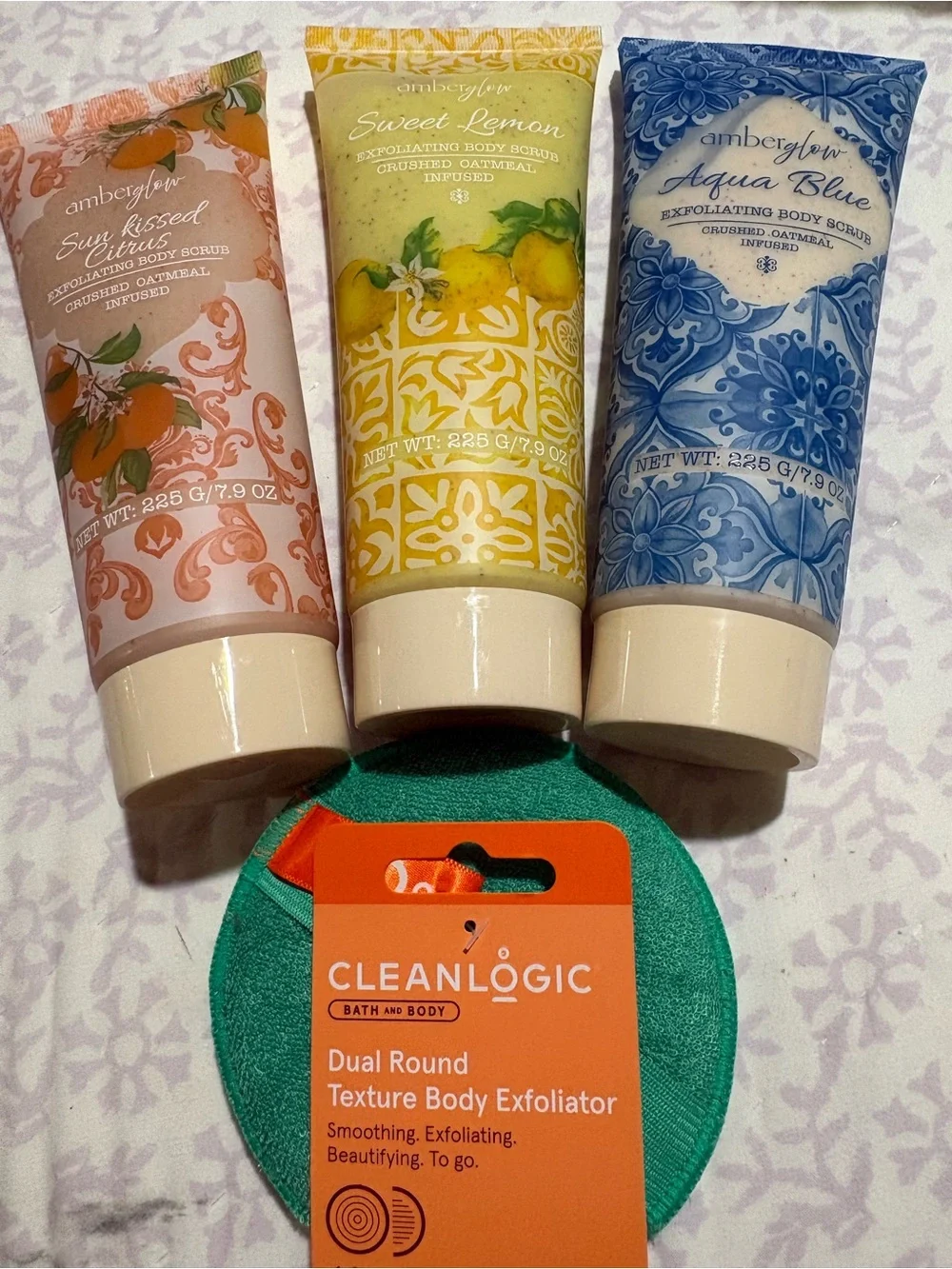 Exfoliating Body Scrub Trio — Sun Kissed Citrus, Sweet Lemon, Aqua Blue